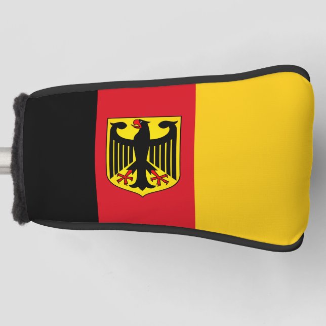 Flagge Deutschlands Golf Headcover (Vorderseite)