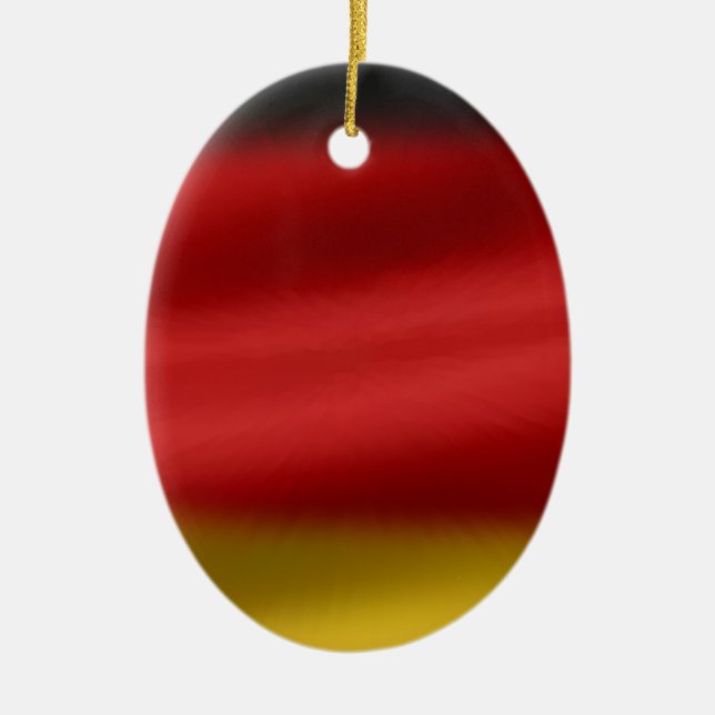 Flagge Deutschlands Keramik Ornament (Vorne)