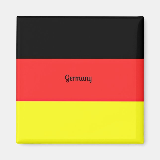 Flagge Deutschlands Magnet (Vorne)