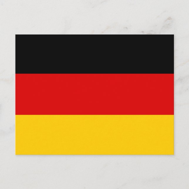 Flagge Deutschlands Postkarte (Vorderseite)
