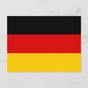 Flagge Deutschlands Postkarte