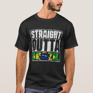 Flagge direkt über Brasilien T-Shirt