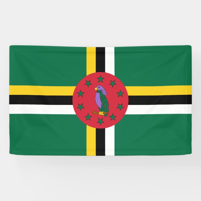 Flagge Dominicas Banner (Horizontal)