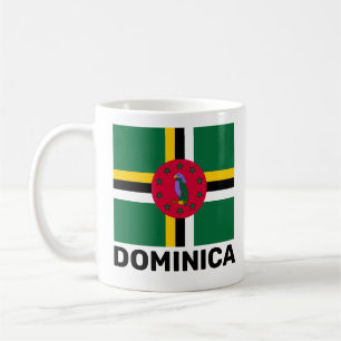 Flagge Dominicas Kaffeetasse