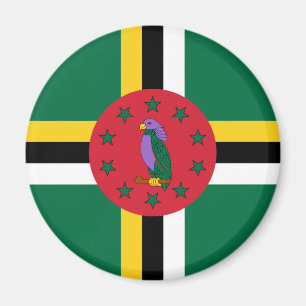 Flagge Dominicas Magnet