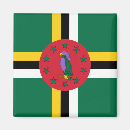 Flagge Dominicas Magnet
