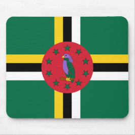 Flagge Dominicas Mousepad