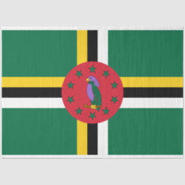 Flagge Dominicas Seidenpapier
