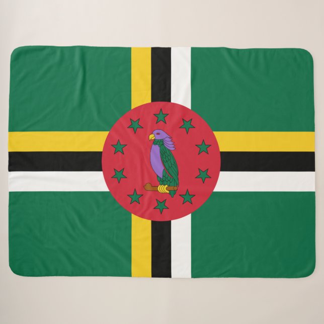 Flagge Dominicas Sherpadecke (Vorderseite (Horizontal))