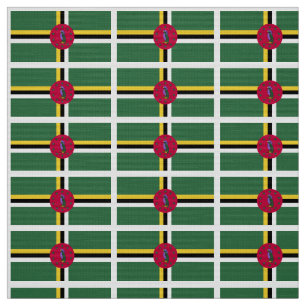 Flagge Dominicas Stoff