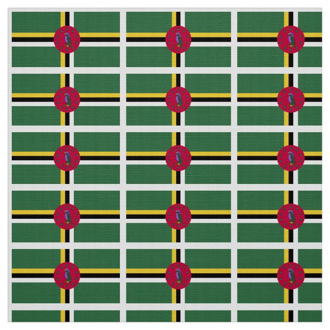 Flagge Dominicas Stoff (Muster)