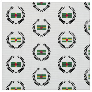 Flagge Dominicas Stoff