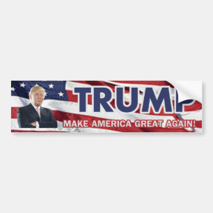 Flagge Donald Trump US Autoaufkleber