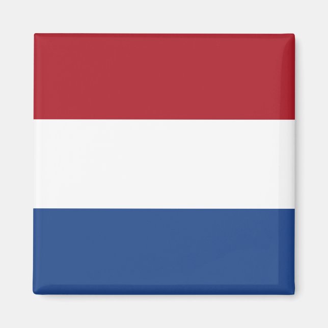 Flagge Dreifarbiges Niederlande Magnet (Vorne)