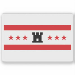 Flagge Drenthe, Niederlande Aufkleber