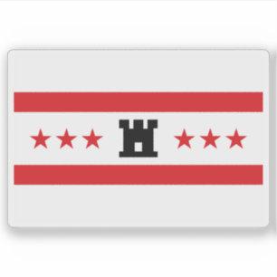 Flagge Drenthe, Niederlande Aufkleber