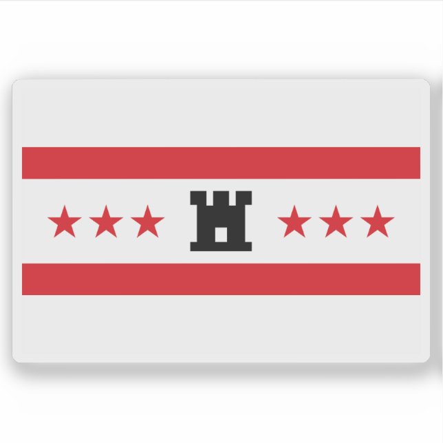 Flagge Drenthe, Niederlande Aufkleber (Vorderseite)
