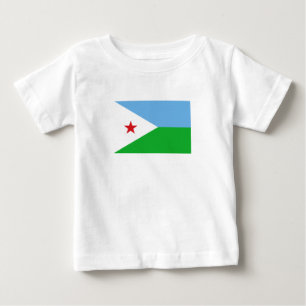 Flagge Dschibutis Baby T-shirt