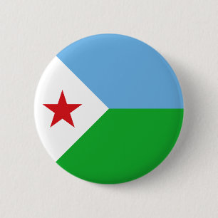 Flagge Dschibutis Button