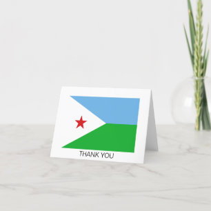Flagge Dschibutis Dankeskarte