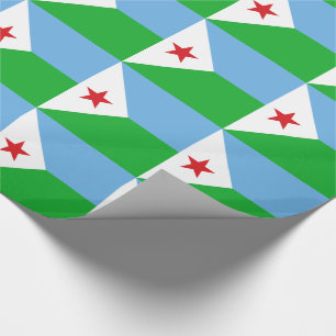 Flagge Dschibutis Geschenkpapier