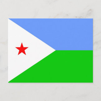 Flagge Dschibutis Postkarte