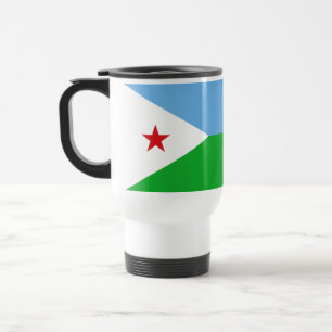 Flagge Dschibutis Reisebecher
