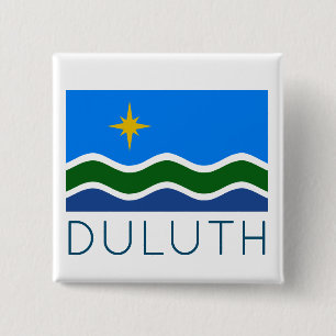 Flagge Duluth, MN Button