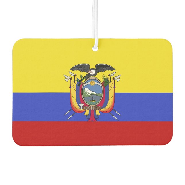 Flagge Ecuadors Autolufterfrischer (Vorderseite)