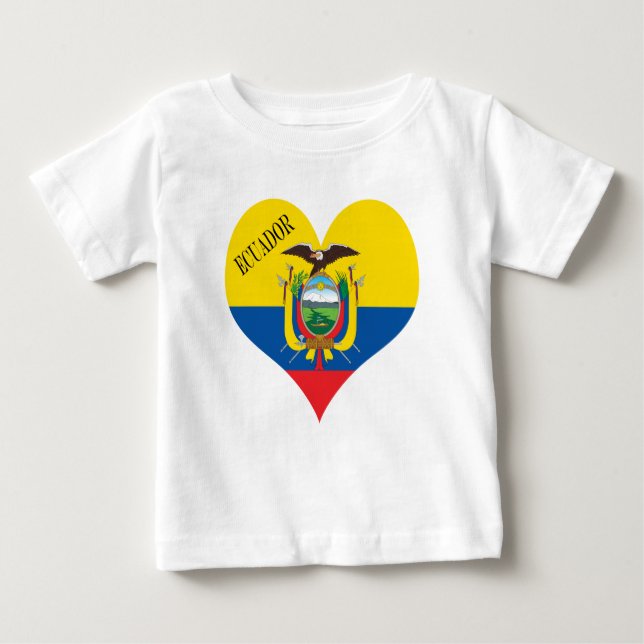 Flagge Ecuadors Baby T-shirt (Vorderseite)