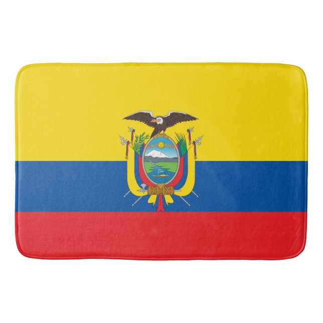 Flagge Ecuadors Badematte (Vorderseite)