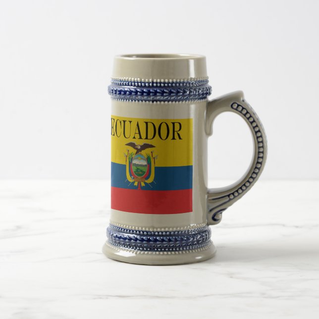 Flagge Ecuadors Bierglas (Rechts)