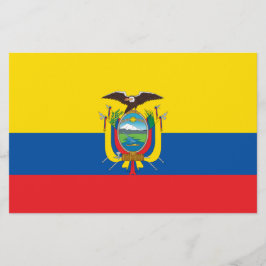 Flagge Ecuadors Briefpapier