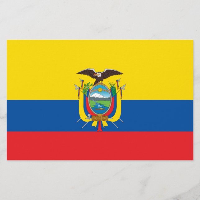 Flagge Ecuadors Briefpapier (Vorderseite)