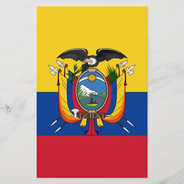 Flagge Ecuadors Briefpapier (Vorderseite)