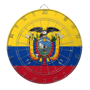 Flagge Ecuadors Dartscheibe