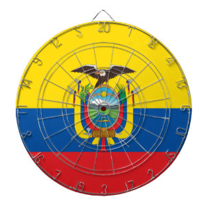 Flagge Ecuadors Dartscheibe