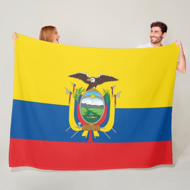 Flagge Ecuadors Fleecedecke (Beispiel)