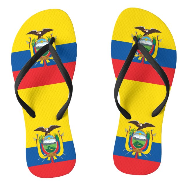 Flagge Ecuadors Flip Flops (Fußbett)