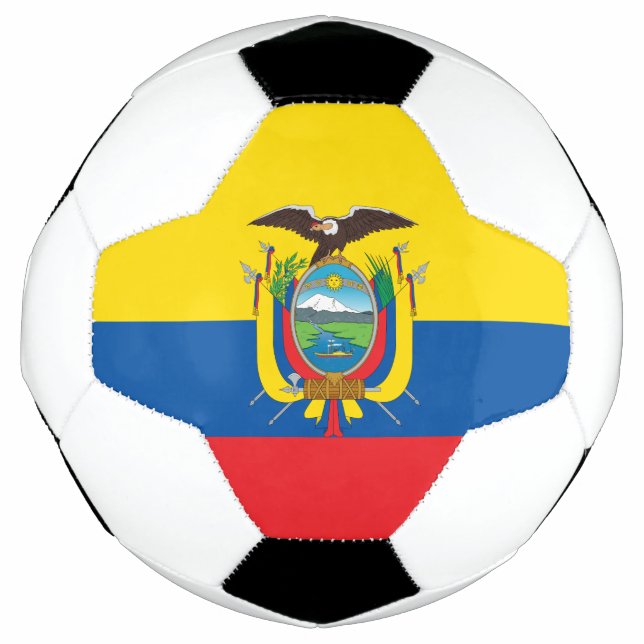 Flagge Ecuadors Fußball (Vorderseite)
