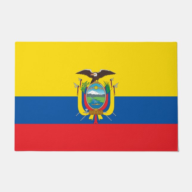 Flagge Ecuadors Fußmatte (Vorderseite)