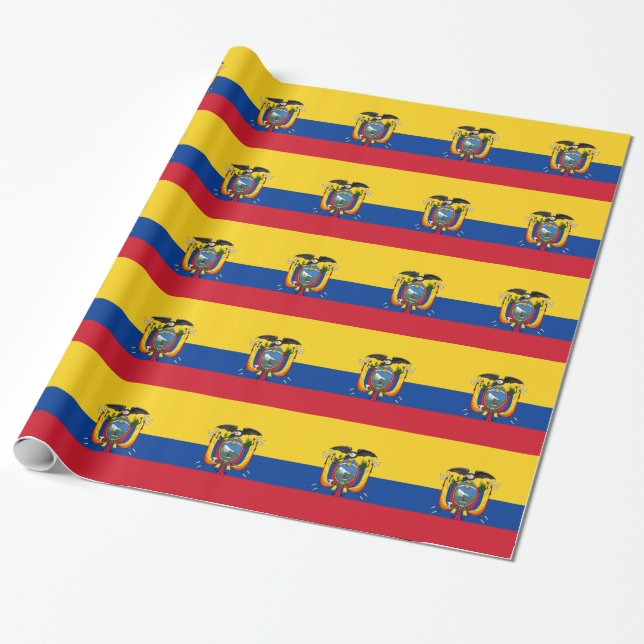 Flagge Ecuadors Geschenkpapier (Ungerollt)