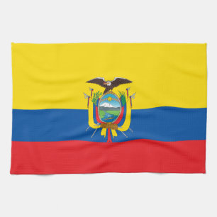 Flagge Ecuadors Geschirrtuch