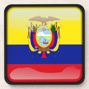 Flagge Ecuadors Getränkeuntersetzer