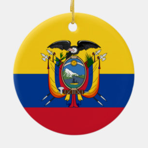 Flagge Ecuadors Keramikornament