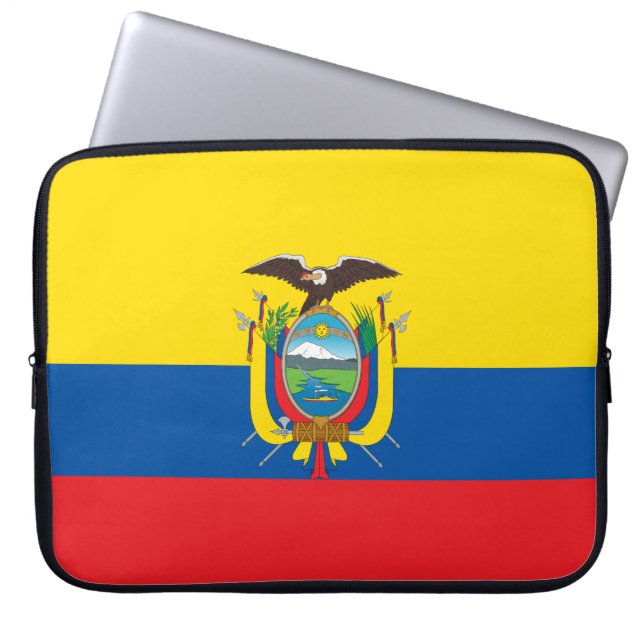 Flagge Ecuadors Laptopschutzhülle (Vorderseite)