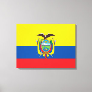 Flagge Ecuadors Leinwanddruck