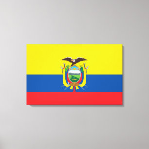 Flagge Ecuadors Leinwanddruck