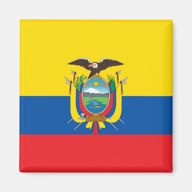 Flagge Ecuadors Magnet (Vorne)