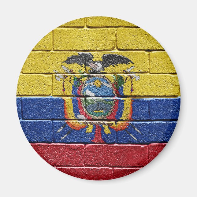 Flagge Ecuadors Magnet (Vorne)